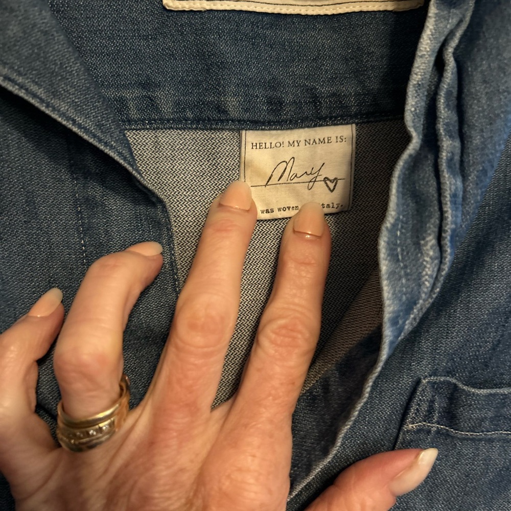 Frank & Eileen Blue Denim Mini Dress - Picture 9 of 13